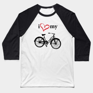 I heart my bike Baseball T-Shirt